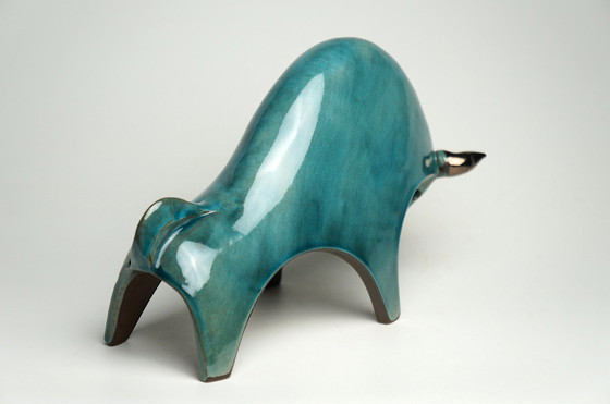 Image 1 of Ceramic Bull Sculpture, Urszula Despet