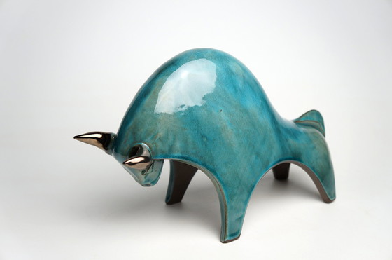 Image 1 of Ceramic Bull Sculpture, Urszula Despet