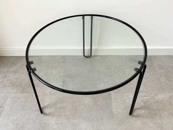 Image 1 of 1X Hairpin Coffee Table / Side Table With A Glass Top