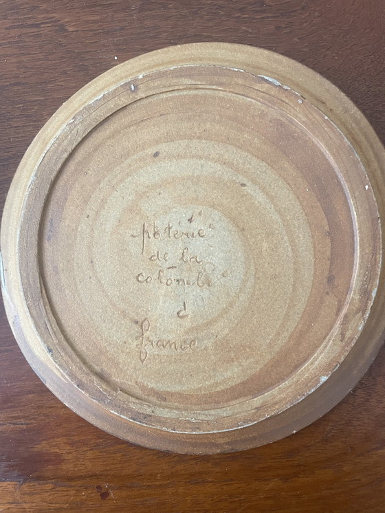 Image 1 of La Poterie De La Colombe Vallauris deep plate