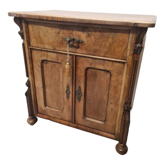 Image 1 of Antique Dutch William Iii Penant Cabinet Circa 1870