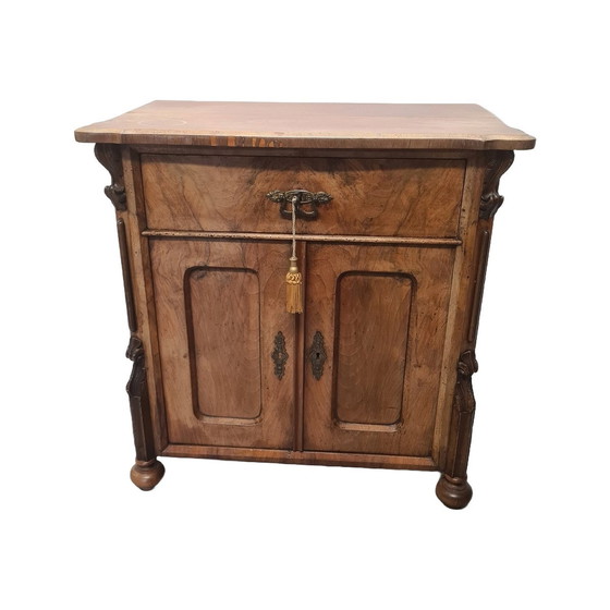 Image 1 of Antique Dutch William Iii Penant Cabinet Circa 1870