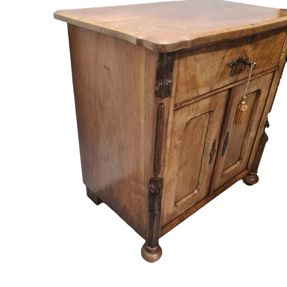 Image 1 of Antique Dutch William Iii Penant Cabinet Circa 1870