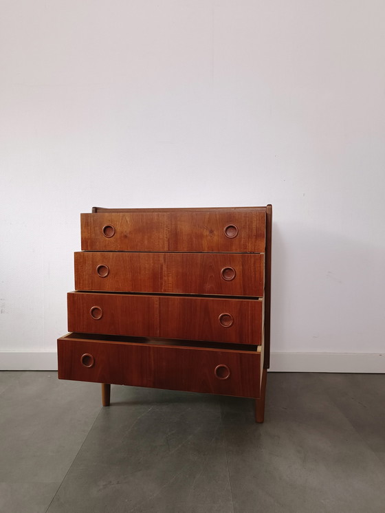 Image 1 of Vintage Danish Chest of Drawers In Teak