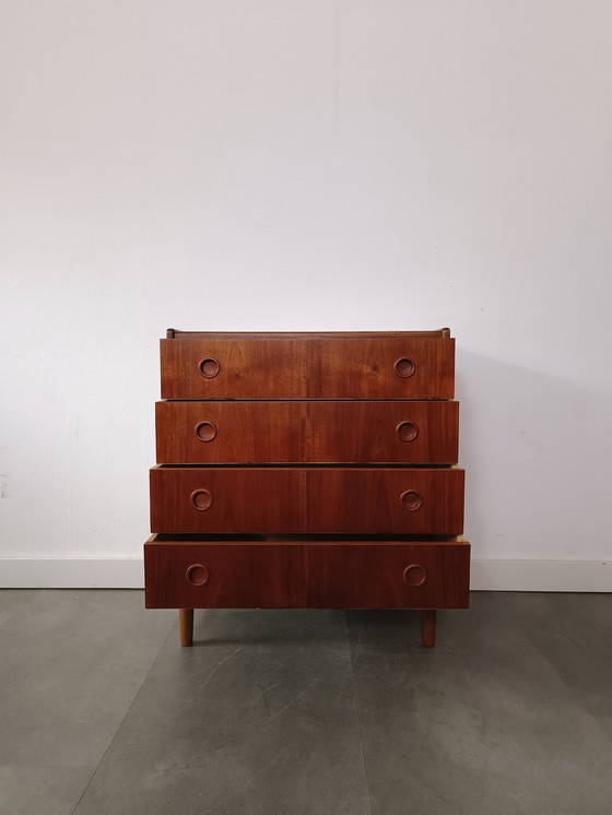 Image 1 of Vintage Danish Chest of Drawers In Teak