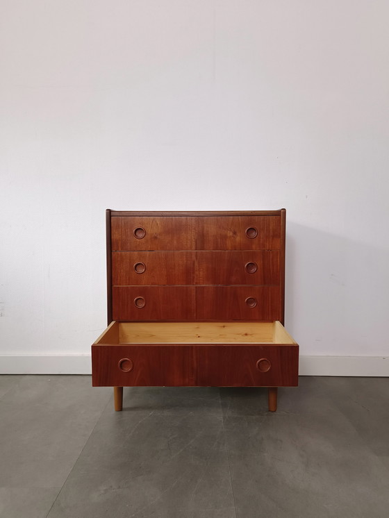 Image 1 of Vintage Danish Chest of Drawers In Teak