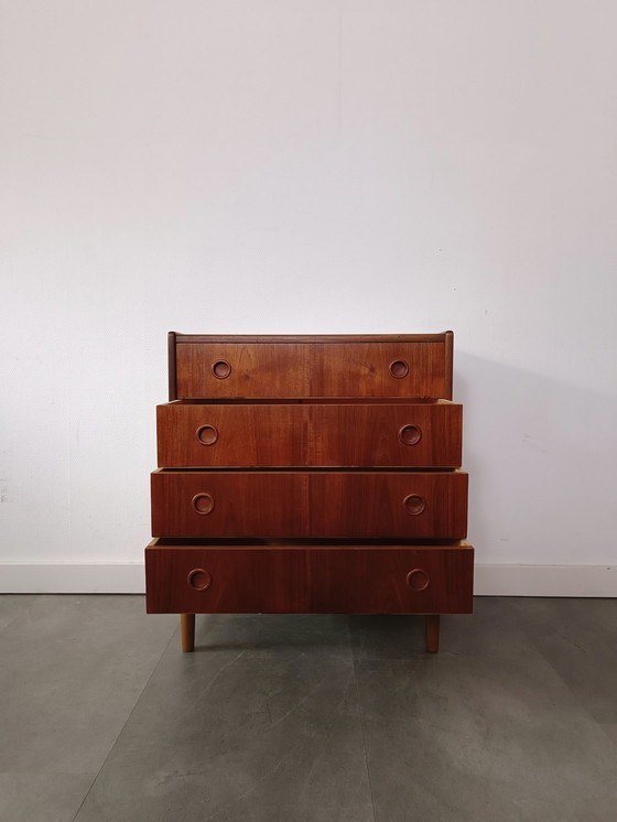 Image 1 of Vintage Danish Chest of Drawers In Teak