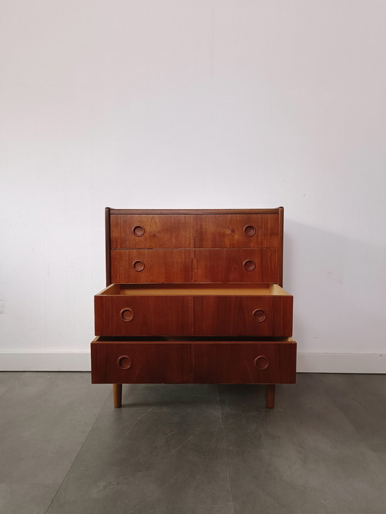 Image 1 of Vintage Danish Chest of Drawers In Teak