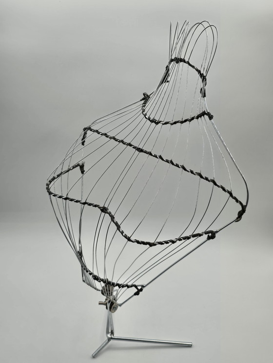 Image 1 of Window Wire Mannequin/Buste (Female) From The 50s On Tripod