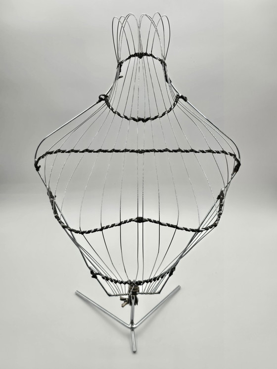 Image 1 of Window Wire Mannequin/Buste (Female) From The 50s On Tripod