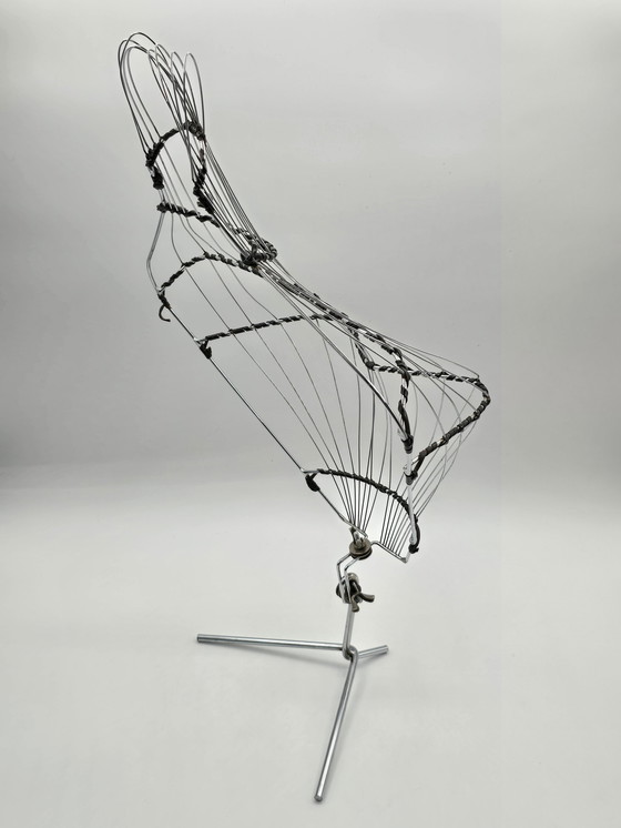 Image 1 of Window Wire Mannequin/Buste (Female) From The 50s On Tripod