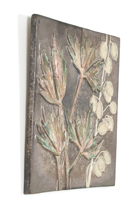 Image 1 of Plaque murale Majolica Amaryllis