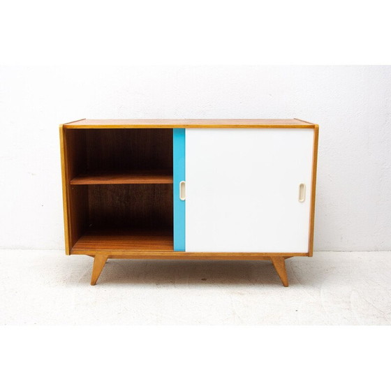 Image 1 of Mid century sideboard U-452 with sliding doors by Jiří Jiroutek, Czechoslovakia 1960s