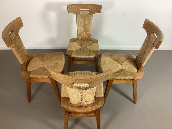 Image 1 of Arts & Crafts Stoelen W. Kuyper 1920's Brutalist Vintage