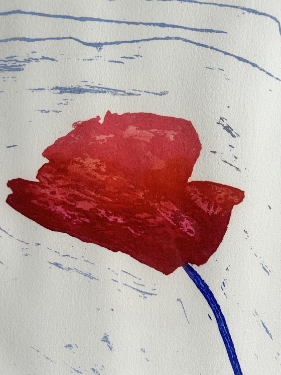 Image 1 of Harrie Gerritz - Flower at the end 5/75 Silkscreen