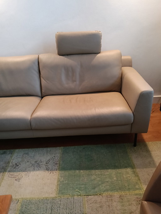 Montel Leather Sofa