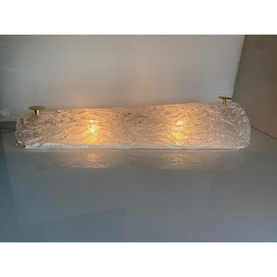 Image 1 of Set Of Two Italian "Graniglia" Murano Glass Wall Sconces In Mid-Century Modern Style