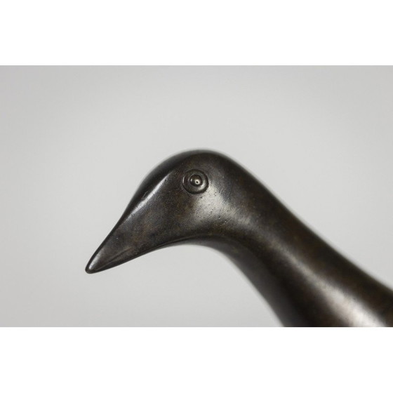 Image 1 of Vintage bronze “Moorhen” sculpture by François Pompon for Fonderie Valsuani, 2006