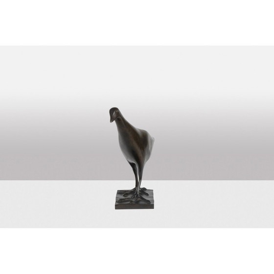 Image 1 of Vintage bronze “Moorhen” sculpture by François Pompon for Fonderie Valsuani, 2006