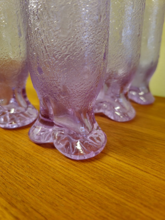 Image 1 of 6X Murano Alexanderite Neodymium Long Drink Glasses