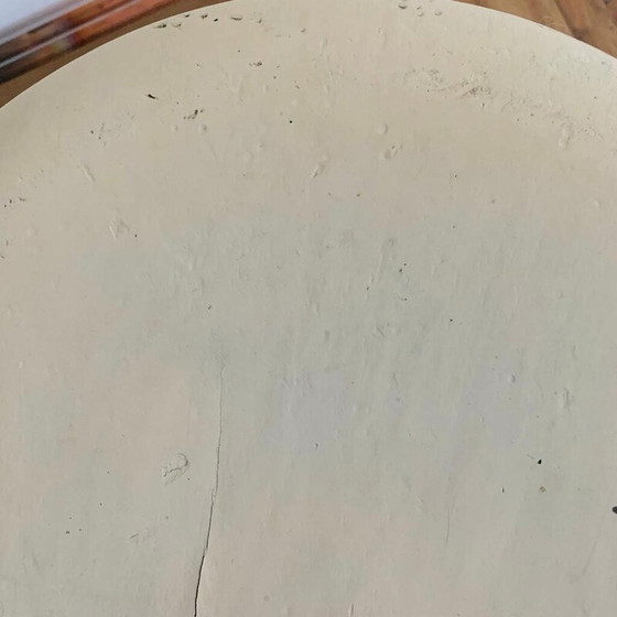 Image 1 of Vintage industrial stool in red metal and wood for Mirima, 1970