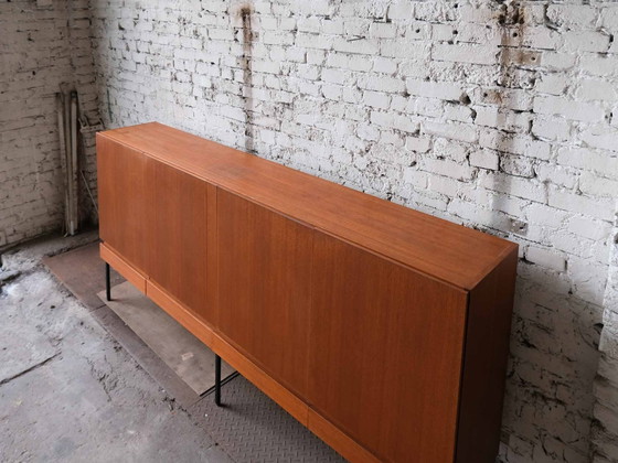 Image 1 of Vintage Waeckerlin Teak Highboard B60 For Behr International