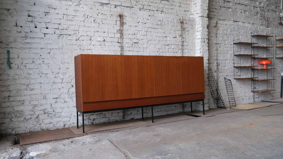 Image 1 of Vintage Waeckerlin Teak Highboard B60 For Behr International