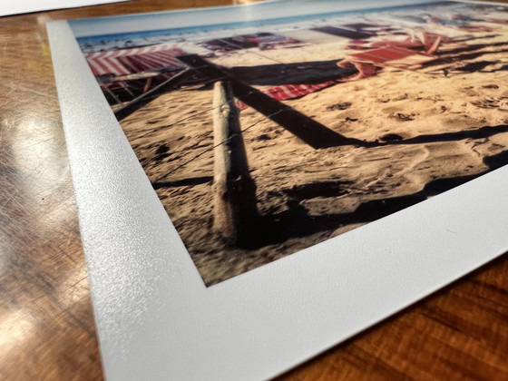 Image 1 of Beach guests press photographer Willem van de Poll Egmond aan zee vintage beach