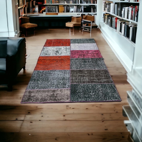 Image 1 of Tapis turc vintage en patchwork