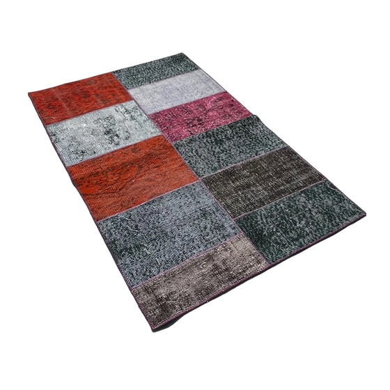 Image 1 of Tapis turc vintage en patchwork