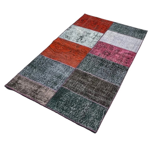 Image 1 of Tapis turc vintage en patchwork