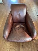 2x fauteuils Molinari et pouf