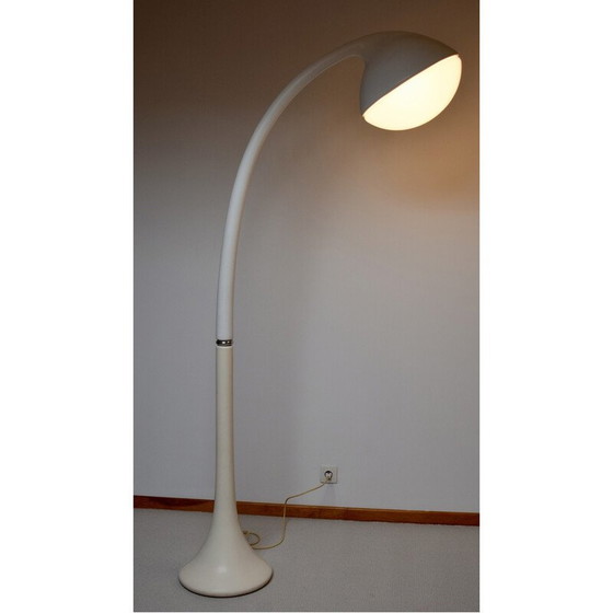 Image 1 of Lampada da terra vintage in metallo e acciaio di Fabio Lenci e Harvey Guzzini, Italia 1970