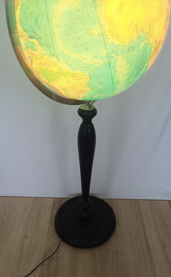 Image 1 of Mega Large Fifties Globe With Lighting On Foot