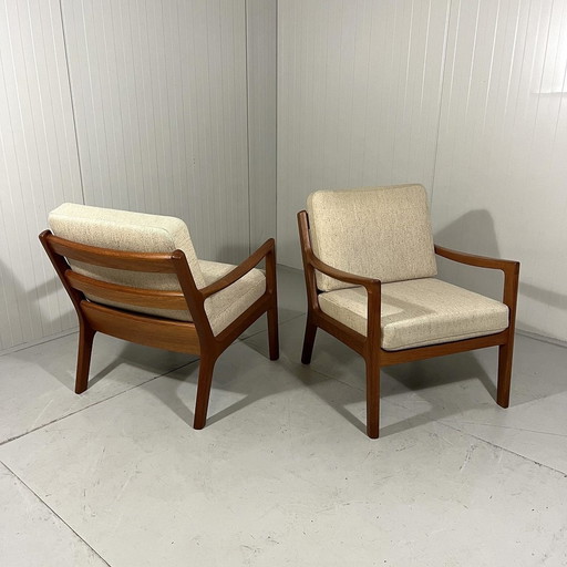 Ole Wanscher Armchairs Senator For Poul Jeppesen, Denmark