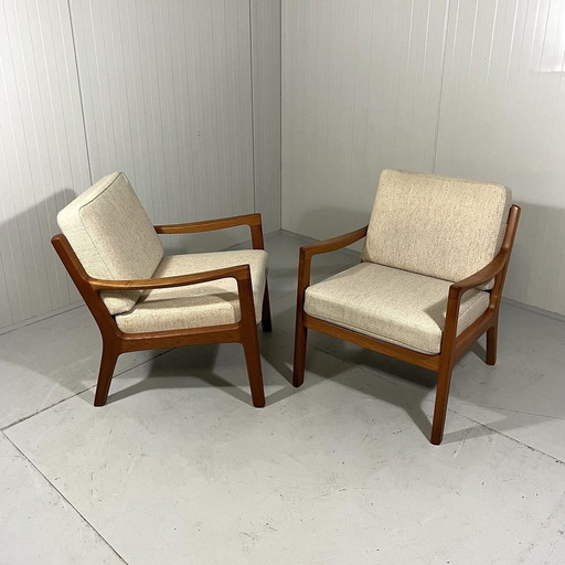 Ole Wanscher Armchairs Senator For Poul Jeppesen, Denmark