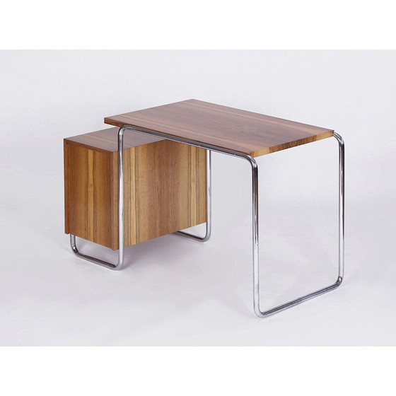 Image 1 of Vintage functionalist desk in tubular steel, 1930s