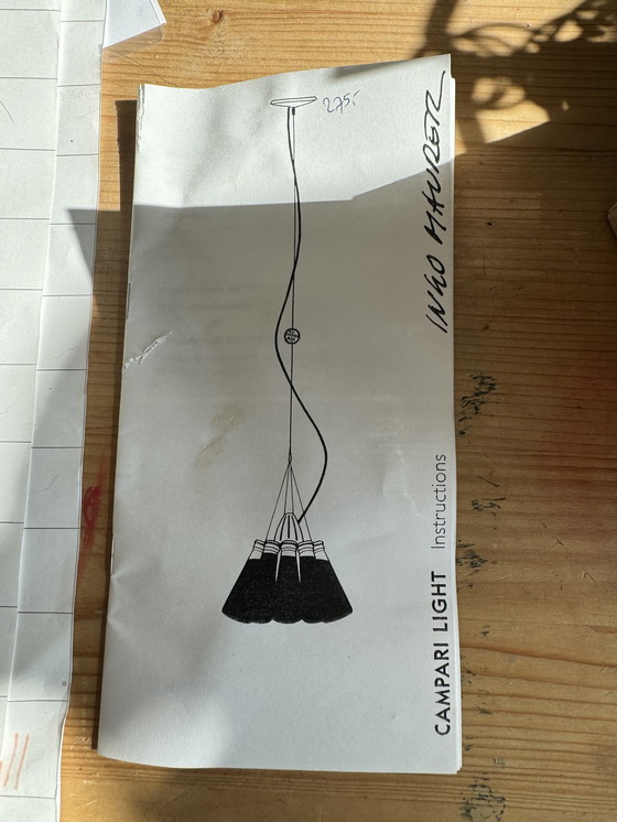 Image 1 of 2x Ingo Maurer Campari Light Pendant Lamp