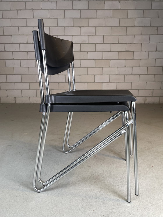 Image 1 of 4X Midj Ciao Stacking Chair