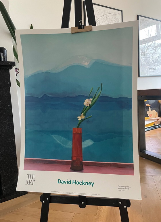 Image 1 of David Hockney, Monte Fuji y flores, 1972