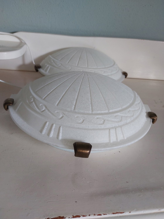 Image 1 of 2x Art deco set of wall lights