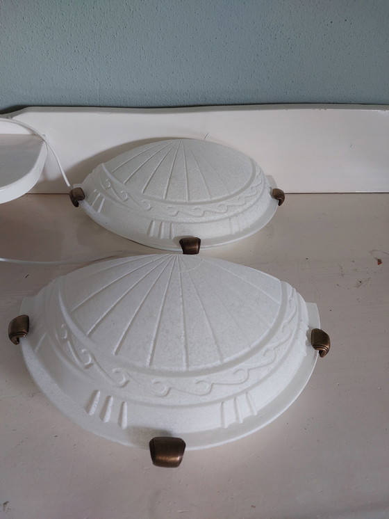 Image 1 of 2x Art deco set of wall lights