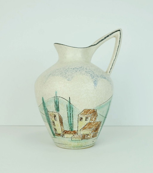 es-keramik vase mediterranean landscape decor model 683/20