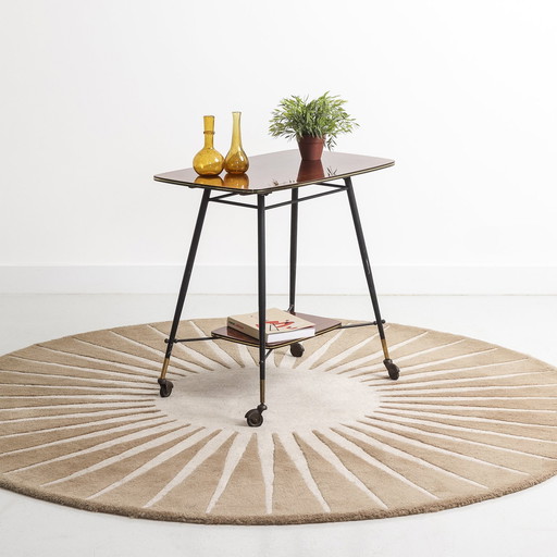 Vintage Rolling Side Table