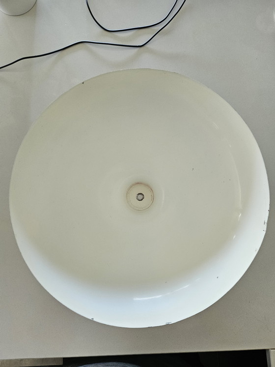 Image 1 of Lampe de bureau à champignon rouge massif Modèle 12765