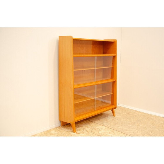 Image 1 of Vintage walnut and beech bookcase by František Jirák for Jitona, Czechoslovakia 1960