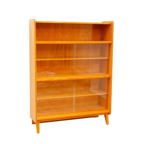 Image 1 of Vintage walnut and beech bookcase by František Jirák for Jitona, Czechoslovakia 1960