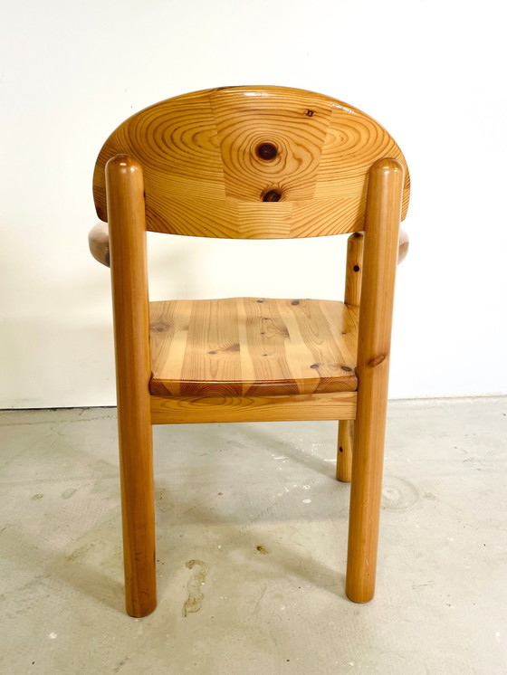 Image 1 of 2 Pine Chairs With Armrest By R. Daumiller