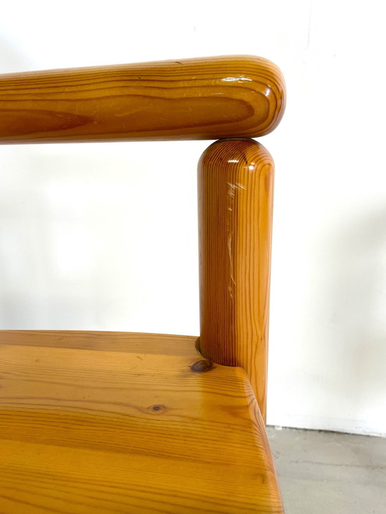 Image 1 of 2 Pine Chairs With Armrest By R. Daumiller