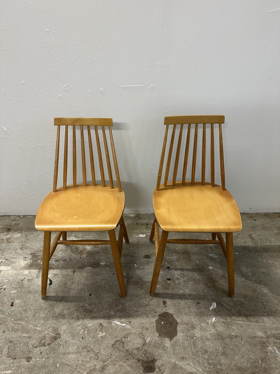 Image 1 of Vintage Ikea Bar Chairs Model Tellus 1960s